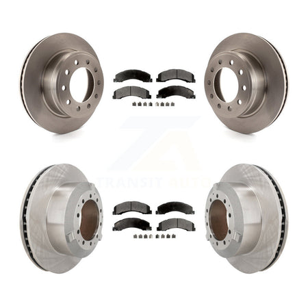 Front Rear Brake Rotor & Ceramic Pad Kit For Ram Dodge Sterling Truck 4500 5500 Bullet 45 K8T-104381