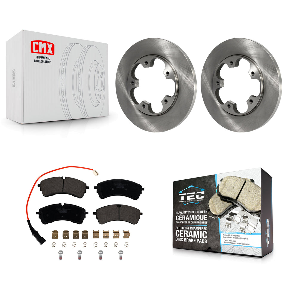 Rear Disc Brake Rotors And Ceramic Pads Kit For Ford Transit-250 Transit-150 Transit-350 K8T-104390