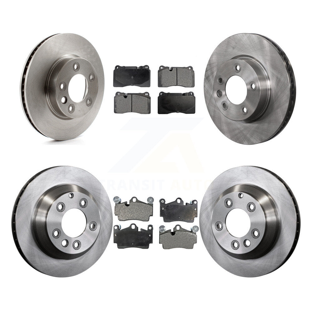 Front Rear Disc Brake Rotors And Ceramic Pads Kit (6Pc) For Volkswagen Touareg K8T-104409