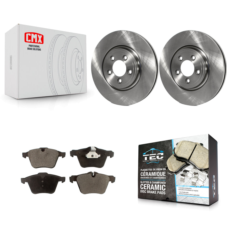Front Brake Rotor & Ceramic Pad Kit For Jaguar XF Premium With 326mm Diameter K8T-104412