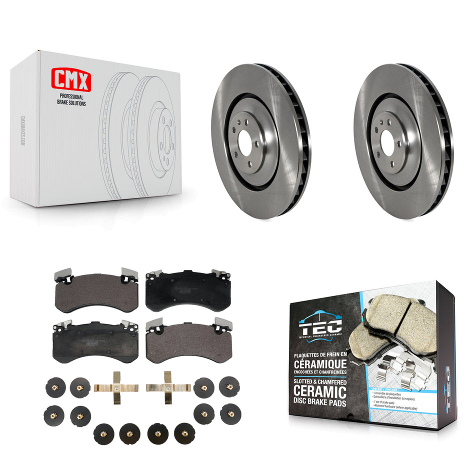 Front Disc Brake Rotors And Ceramic Pads Kit For Audi A8 Quattro S8 S7 K8T-104416