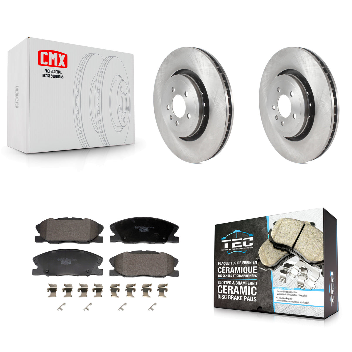 Front Disc Brake Rotors Ceramic Pad Kit For Dodge Charger With 370mm Diameter Rotor K8T-104420