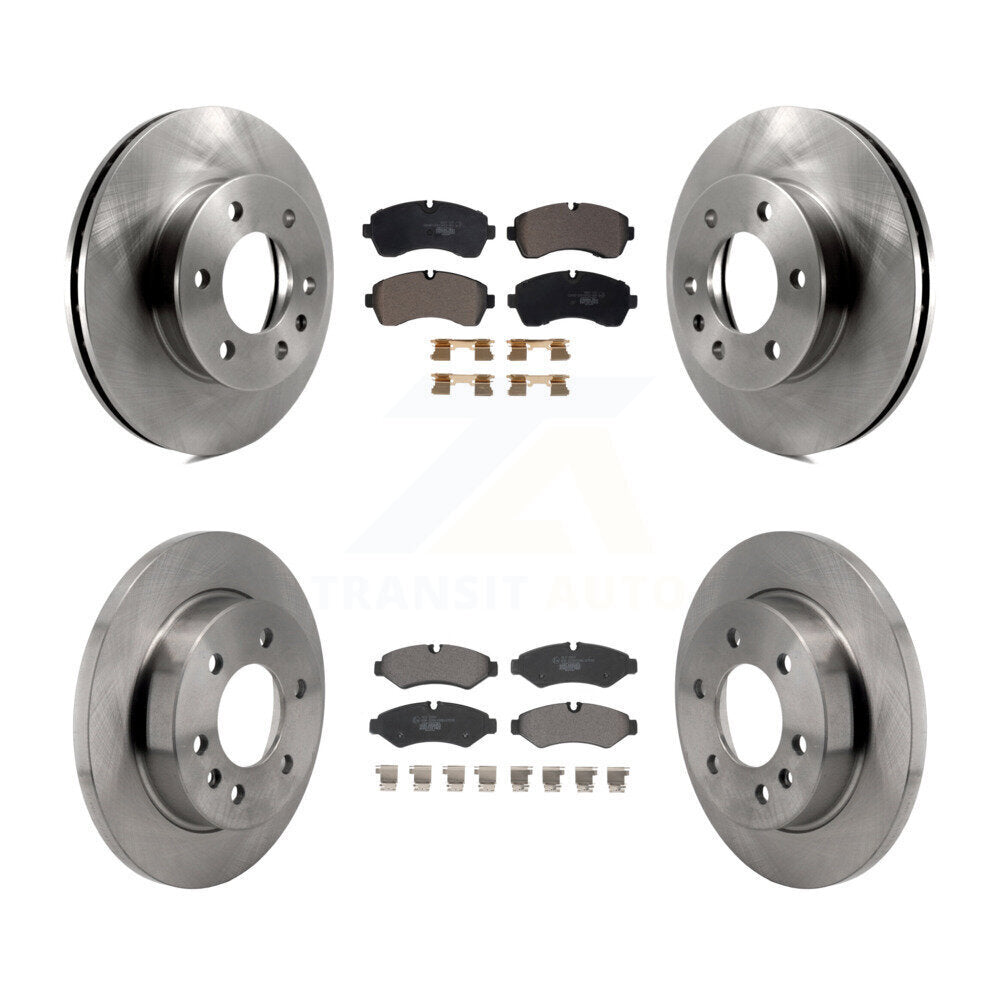 Front Rear Brake Rotor & Ceramic Pad Kit For Mercedes-Benz Sprinter 2500 3500 4500 3500XD K8T-104429