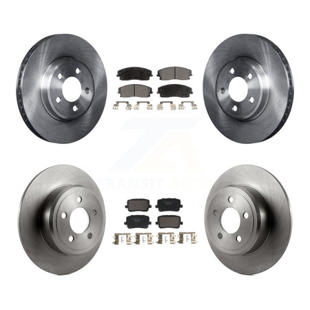 Front Rear Brake Rotors Ceramic Pad Kit For Dodge Charger With 370mm Diameter Rotor K8T-104433