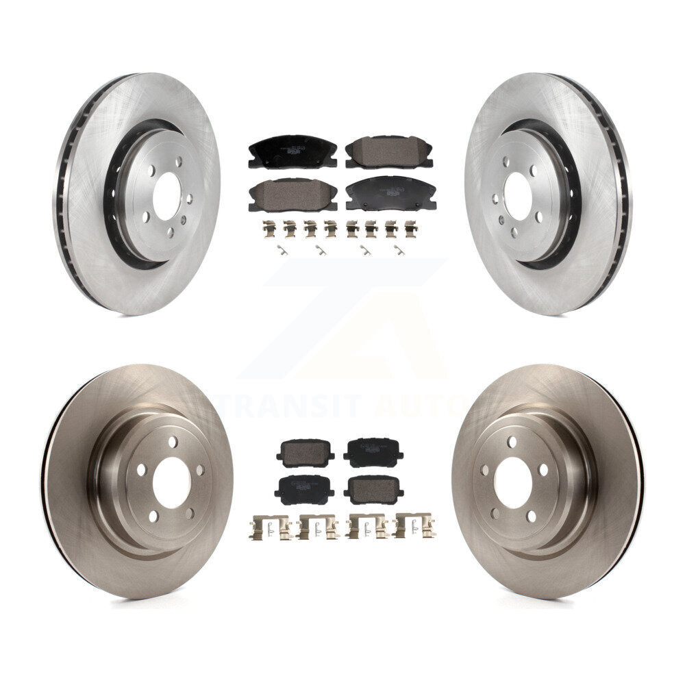 Front Rear Brake Rotors Ceramic Pad Kit For Dodge Charger With 370mm Diameter Rotor K8T-104434
