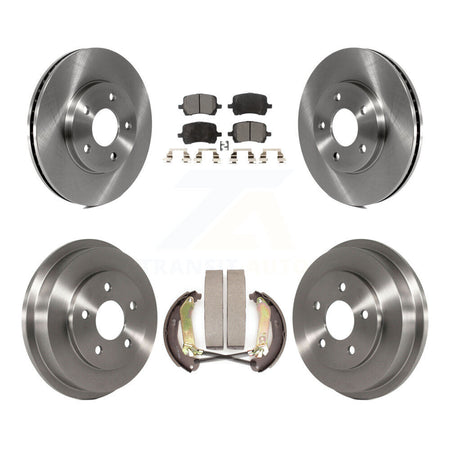 Front Rear Brake Rotors Ceramic Pad Drum Kit For 09 Chevrolet HHR LT Panel/LS Panel/LT/LS K8T-104452