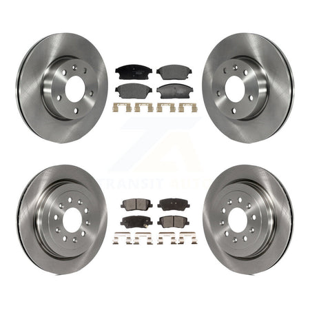Front Rear Brake Rotor & Ceramic Pad Kit For Cadillac ATS With 300mm Diameter K8T-104454