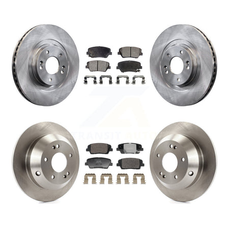Front Rear Disc Brake Rotors And Ceramic Pads Kit For Hyundai Santa Fe Sport Kia Sorento K8T-104458