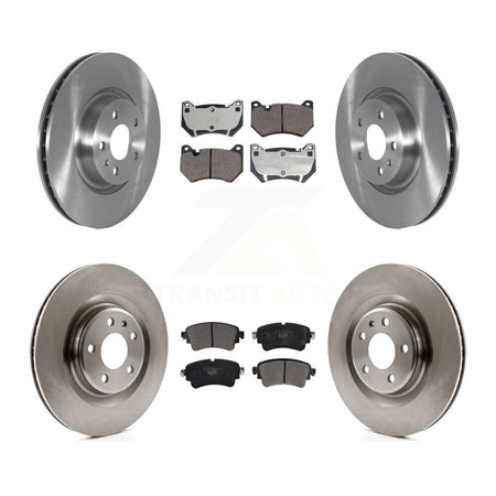 Front Rear Disc Brake Rotors And Ceramic Pads Kit For 2018 Audi Q5 With Brembo Calipers K8T-104465
