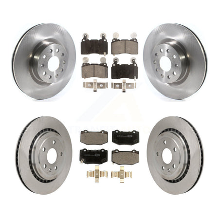 Front Rear Disc Brake Rotors Ceramic Pad Kit For 2016 Chevrolet Camaro With Brembo Brakes K8T-104467