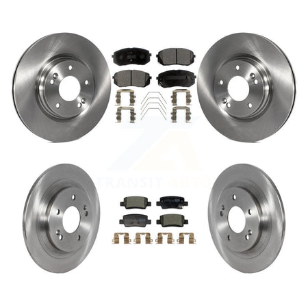 Front Rear Disc Brake Rotors & Ceramic Pad Kit For Kia Seltos With Electric Parking K8T-104471