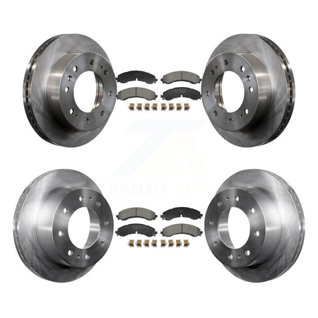Front Rear Brake Rotors & Ceramic Pad Kit For GMC Chevrolet Sierra 2500 HD Silverado 3500 K8T-104481