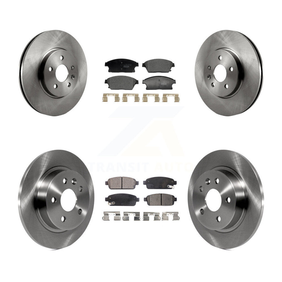 Front Rear Disc Brake Rotor And Ceramic Pad Kit For 2013-2017 Chevrolet Trax Buick Encore K8T-104484