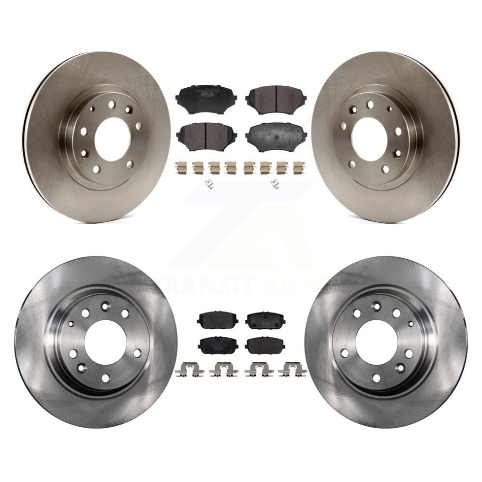 Front Rear Disc Brake Rotors And Ceramic Pads Kit For 2006-2015 Mazda MX-5 Miata K8T-104485