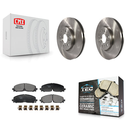 Front Brake Rotors Ceramic Pad Kit For Chevrolet Traverse Blazer GMC Acadia Buick Enclave K8T-104492