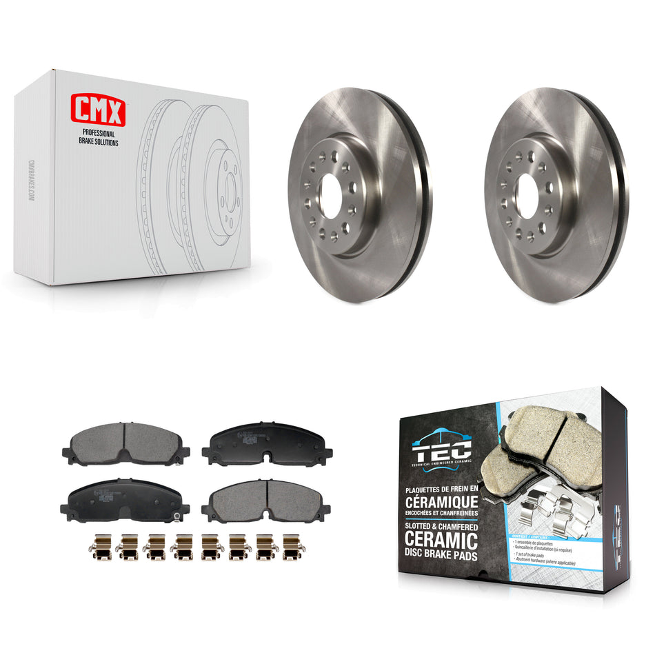 Front Brake Rotors Ceramic Pad Kit For Chevrolet Traverse Blazer GMC Acadia Buick Enclave K8T-104492