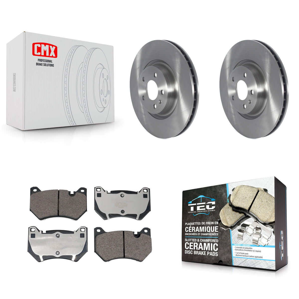 Front Disc Brake Rotors And Ceramic Pads Kit For Audi Q5 Sportback K8T-104495