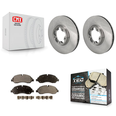 Front Disc Brake Rotors And Ceramic Pads Kit For Ford Transit-250 Transit-150 Transit-350 K8T-104499