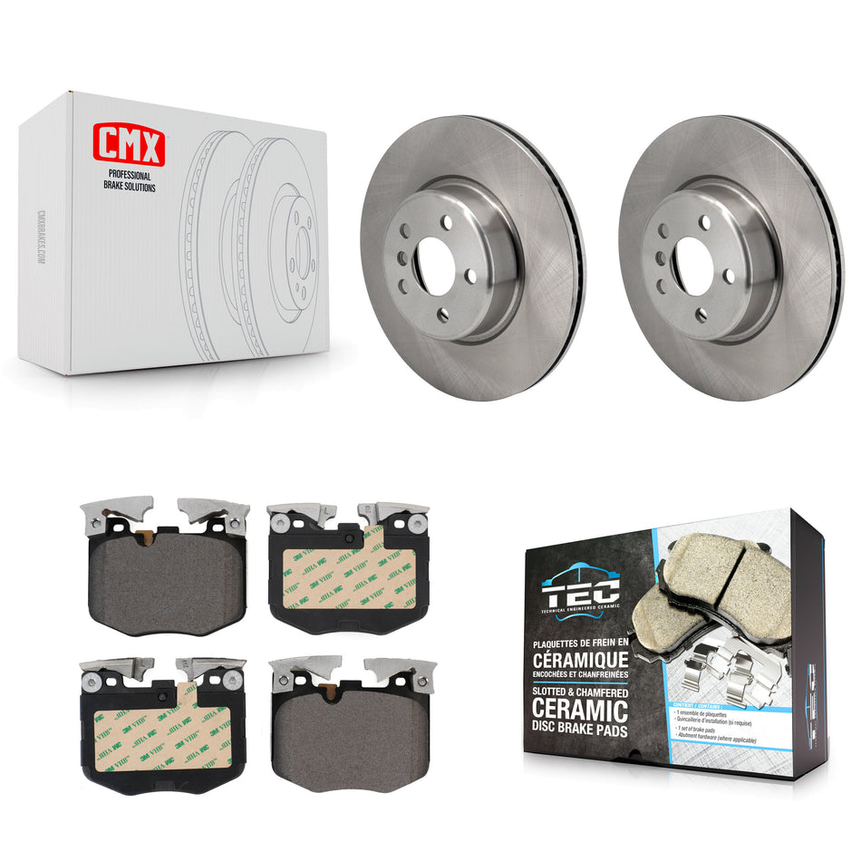 Front Disc Brake Rotors And Ceramic Pads Kit For Toyota GR Supra K8T-104508