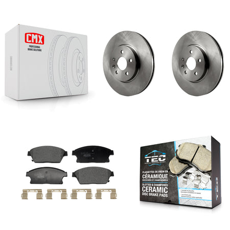 Front Disc Brake Rotors And Ceramic Pads Kit For 2013-2017 Chevrolet Trax Buick Encore K8T-104513