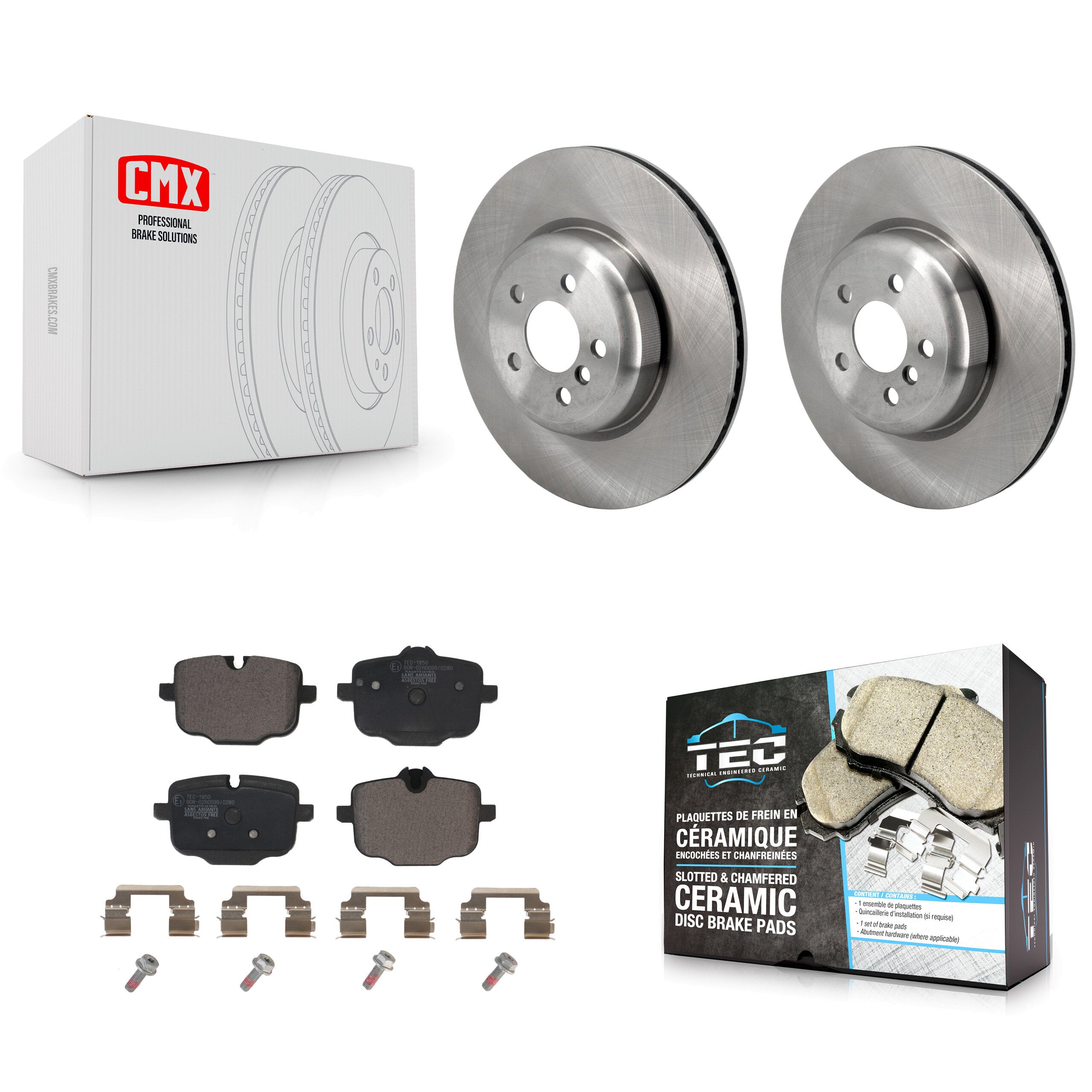 Rear Brake Rotor And Ceramic Pad Kit For BMW X5 540i xDrive X7 X6 750i M550i iX 640i Gran K8T-104515