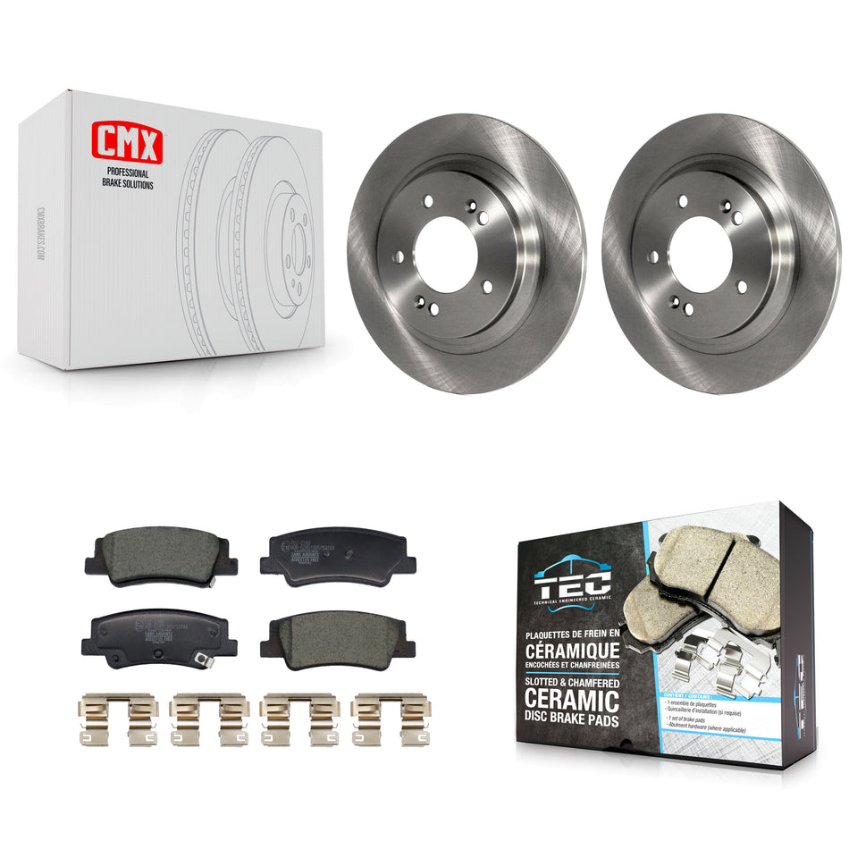 Rear Disc Brake Rotors And Ceramic Pads Kit For Hyundai Sonata Kia Niro EV K5 K8T-104528