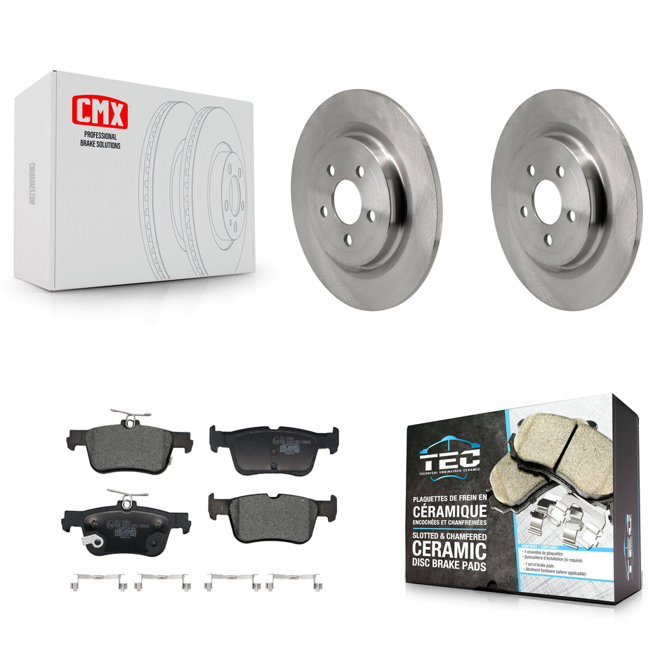 Rear Disc Brake Rotors And Ceramic Pads Kit For 2021-2023 Ford Mustang Mach-E K8T-104530