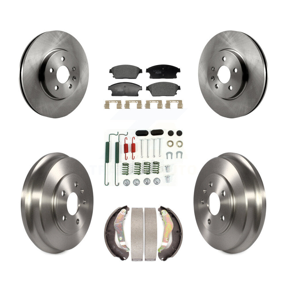 Front Rear Disc Brake Rotors Ceramic Pads And Drum Kit (7Pc) For Chevrolet Trax K8T-104548