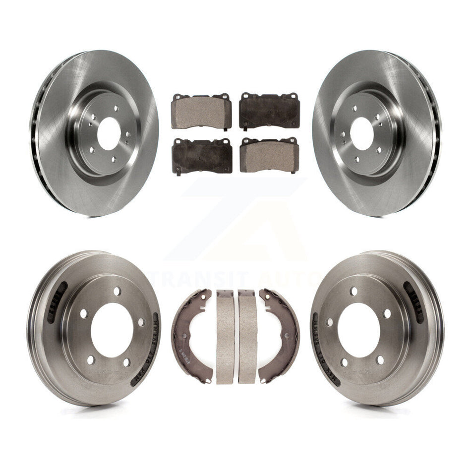 Front Rear Disc Brake Rotors Ceramic Pads And Drum Kit For Mitsubishi Lancer K8T-104552