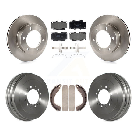 Front Rear Disc Brake Rotors Ceramic Pads And Drum Kit For Toyota Tacoma K8T-104556