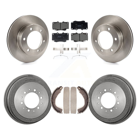 Front Rear Disc Brake Rotors Ceramic Pads And Drum Kit For Toyota Tacoma K8T-104559
