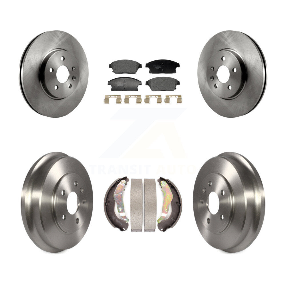 Front Rear Disc Brake Rotors Ceramic Pads And Drum Kit For 2013-2017 Chevrolet Trax K8T-104560
