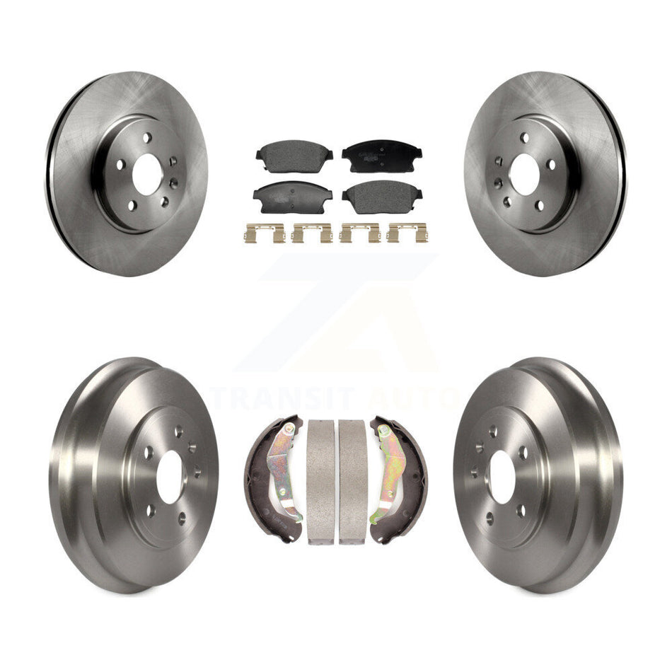 Front Rear Disc Brake Rotors Ceramic Pads And Drum Kit For 2013-2017 Chevrolet Trax K8T-104560