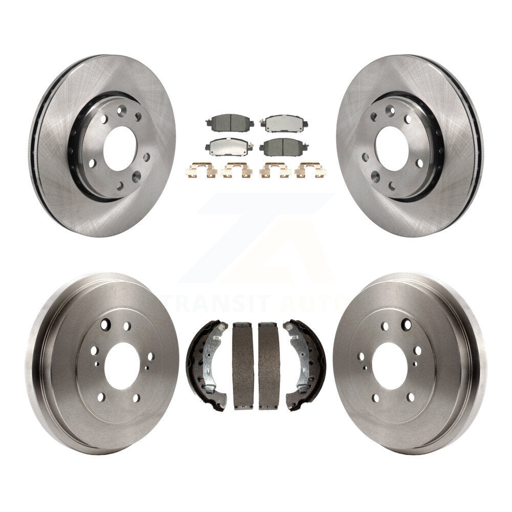 Front Rear Disc Brake Rotors Ceramic Pads And Drum Kit For 2020-2022 Nissan Sentra K8T-104563