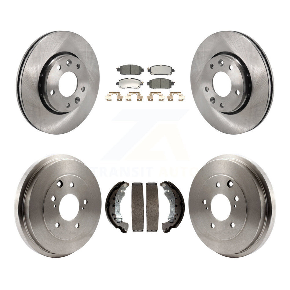 Front Rear Disc Brake Rotors Ceramic Pads And Drum Kit For 2020-2022 Nissan Sentra K8T-104563