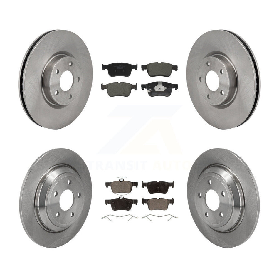 Front Rear Disc Brake Rotors Ceramic Pad Kit For Ford Escape Bronco Sport Lincoln Corsair K8T-104581