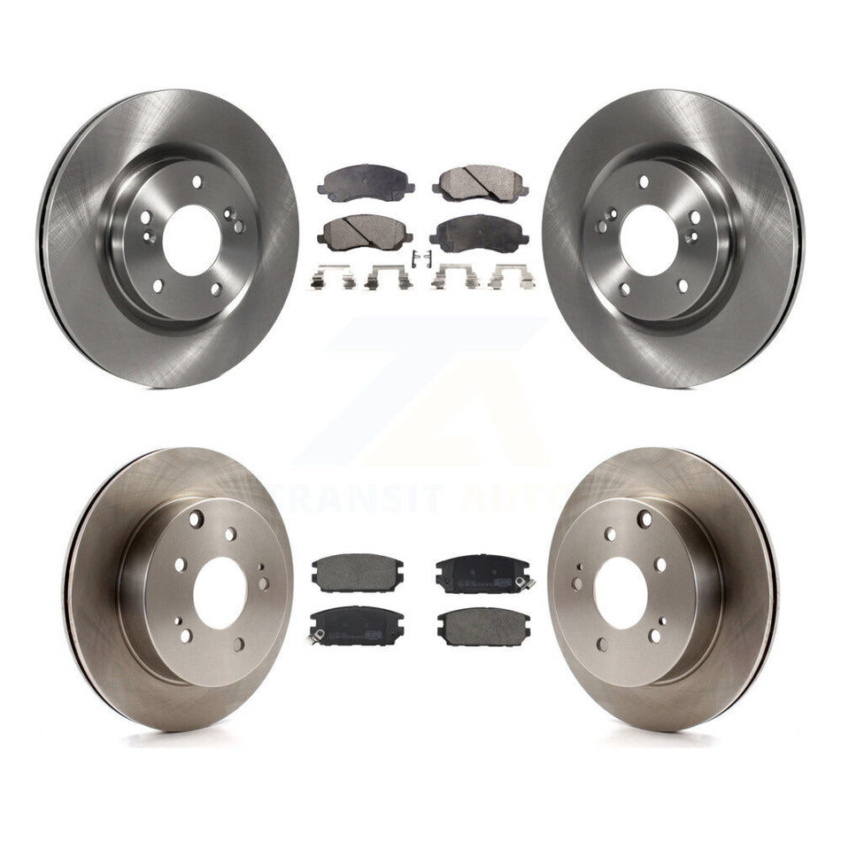 Front Rear Disc Brake Rotors And Ceramic Pads Kit For Mitsubishi Eclipse Galant K8T-104593