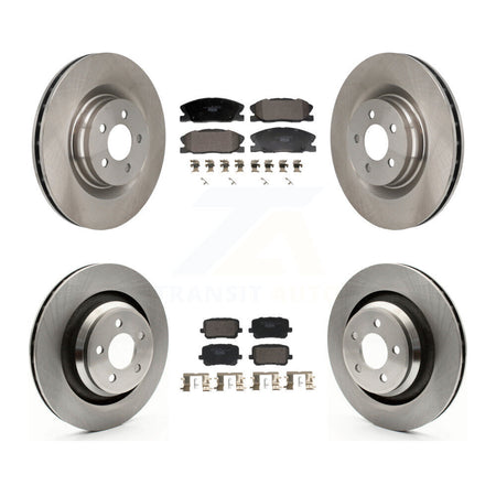 Front Rear Brake Rotors Ceramic Pad Kit For Dodge Charger With 370mm Diameter Rotor K8T-104594