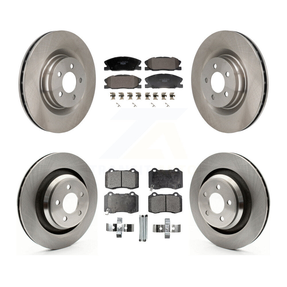 Front Rear Brake Rotors Ceramic Pad Kit For Dodge Charger With 370mm Diameter Rotor K8T-104595