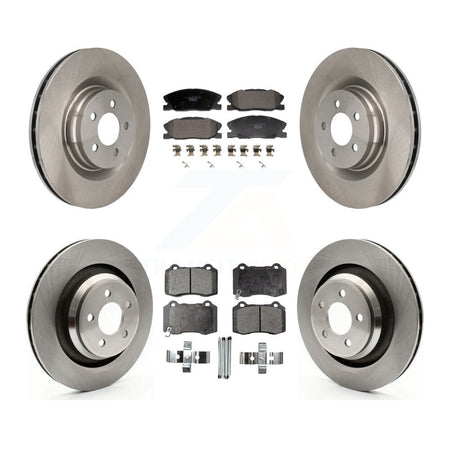 Front Rear Brake Rotors Ceramic Pad Kit For Dodge Charger With 370mm Diameter Rotor K8T-104595
