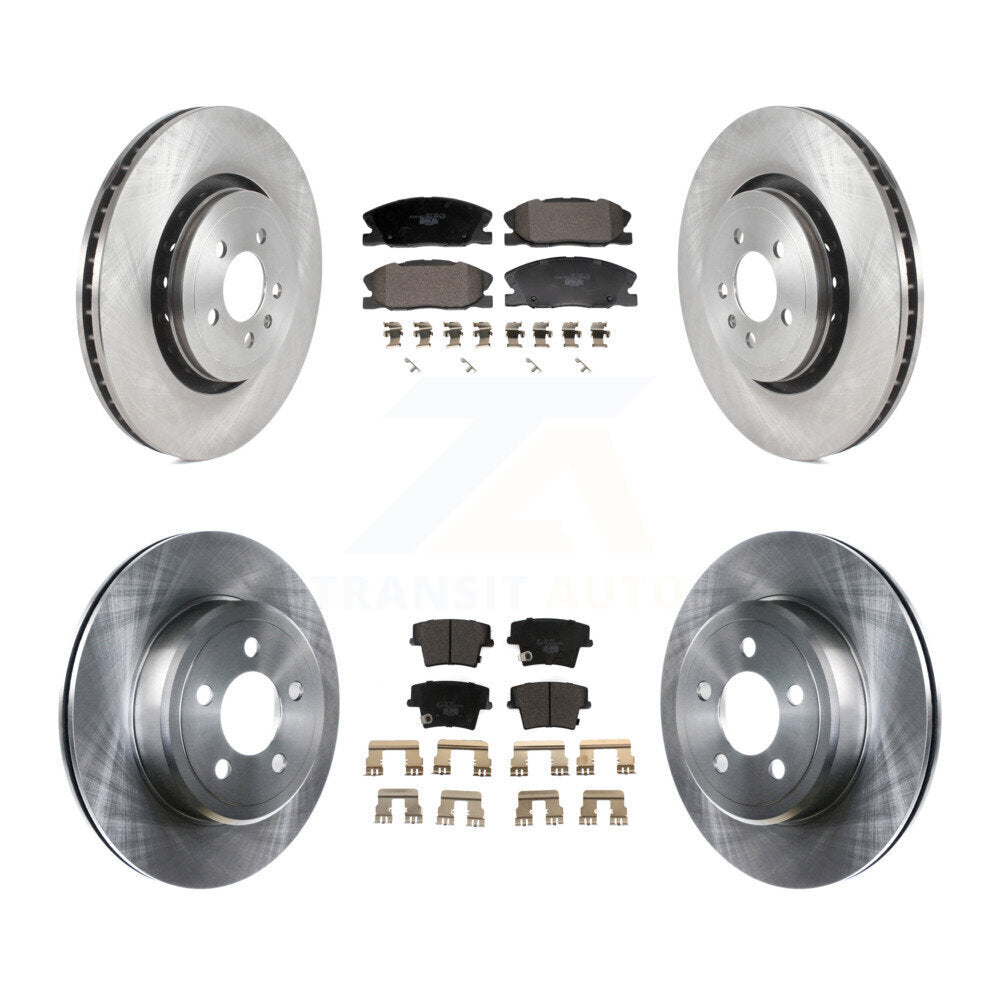 Front Rear Brake Rotors Ceramic Pad Kit For Dodge Charger With 370mm Diameter Rotor K8T-104600