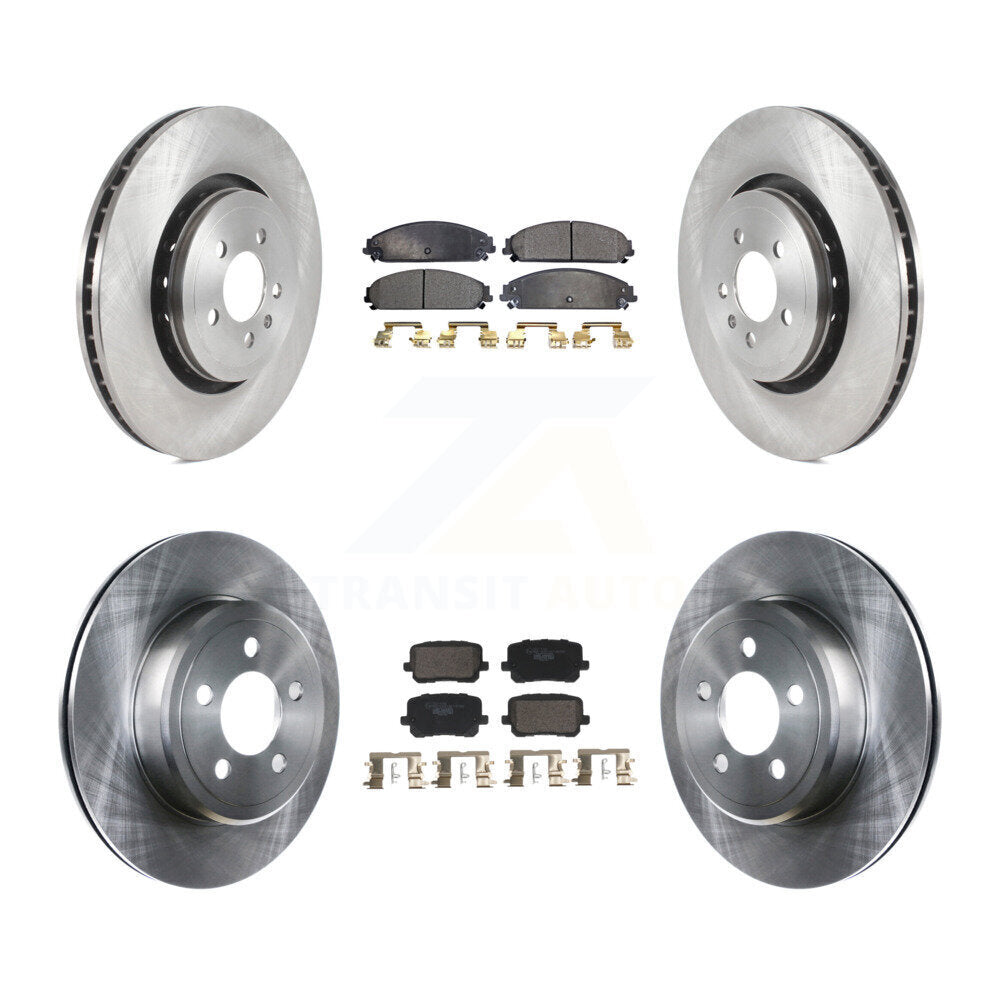 Front Rear Brake Rotors Ceramic Pad Kit For Dodge Charger With 370mm Diameter Rotor K8T-104601