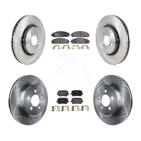 Front Rear Brake Rotors Ceramic Pad Kit For Dodge Charger With 370mm Diameter Rotor K8T-104601