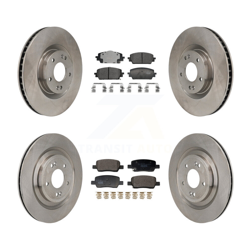 Front Rear Disc Brake Rotors And Ceramic Pads Kit For Hyundai Santa Fe Kia Sorento K8T-104606