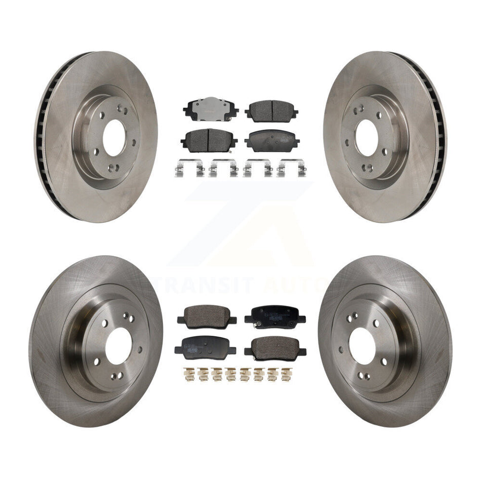 Front Rear Disc Brake Rotors And Ceramic Pads Kit For Hyundai Santa Cruz Kia Sorento K8T-104607