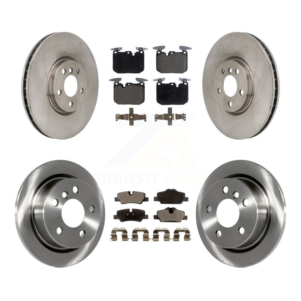 Front Rear Brake Rotors Ceramic Pad Kit For Mini Cooper John Works with GAS engine K8T-104611