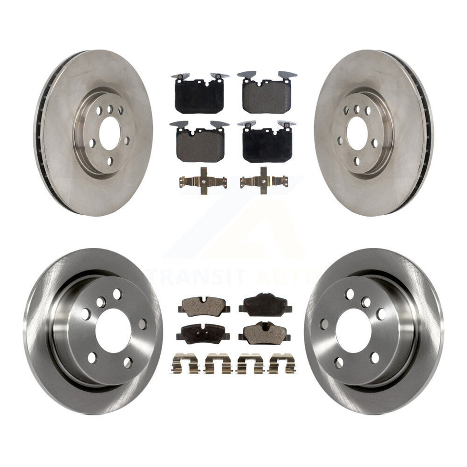 Front Rear Brake Rotors Ceramic Pad Kit For Mini Cooper John Works with GAS engine K8T-104611