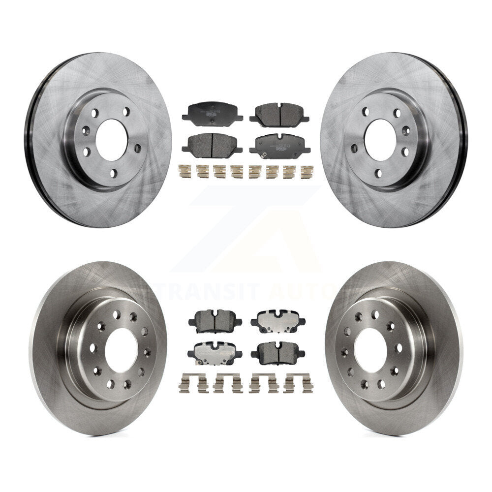 Front Rear Brake Rotors & Ceramic Pad Kit For GMC Terrain With 321mm Diameter Rotor K8T-104615