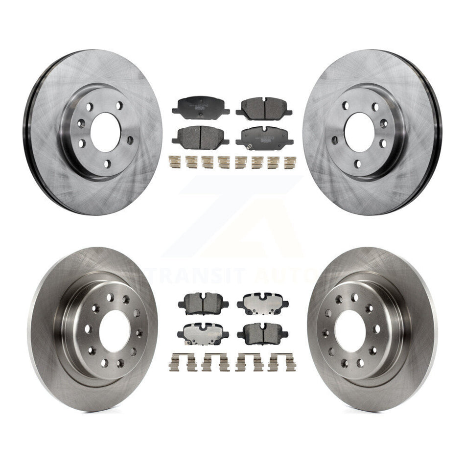 Front Rear Brake Rotors & Ceramic Pad Kit For GMC Terrain With 321mm Diameter Rotor K8T-104615