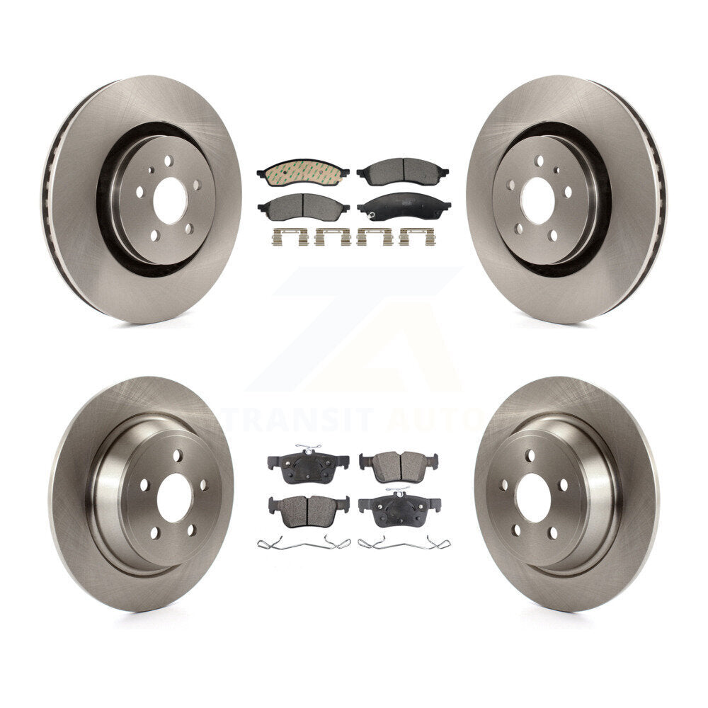 Front Rear Disc Brake Rotors And Ceramic Pads Kit For Lincoln Nautilus K8T-104621